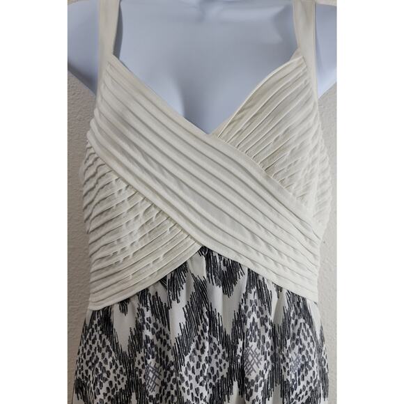 Robbie Bee Crisscross Bodice Sleeveless Maxi Dress 8 Lined Lightweight Flowy - Picture 2 of 4